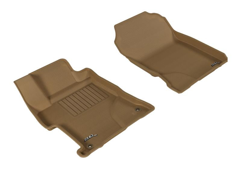 3D MAXpider 2014-2015 Honda Civic Sedan Kagu 1st Row Floormat - Tan L1HD06311502 Main Image