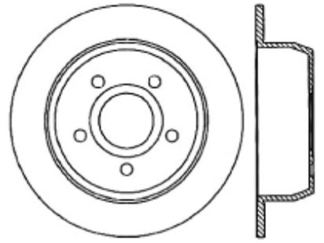 StopTech Sport Cryo Cross Drilled Brake Rotor; Rear Right