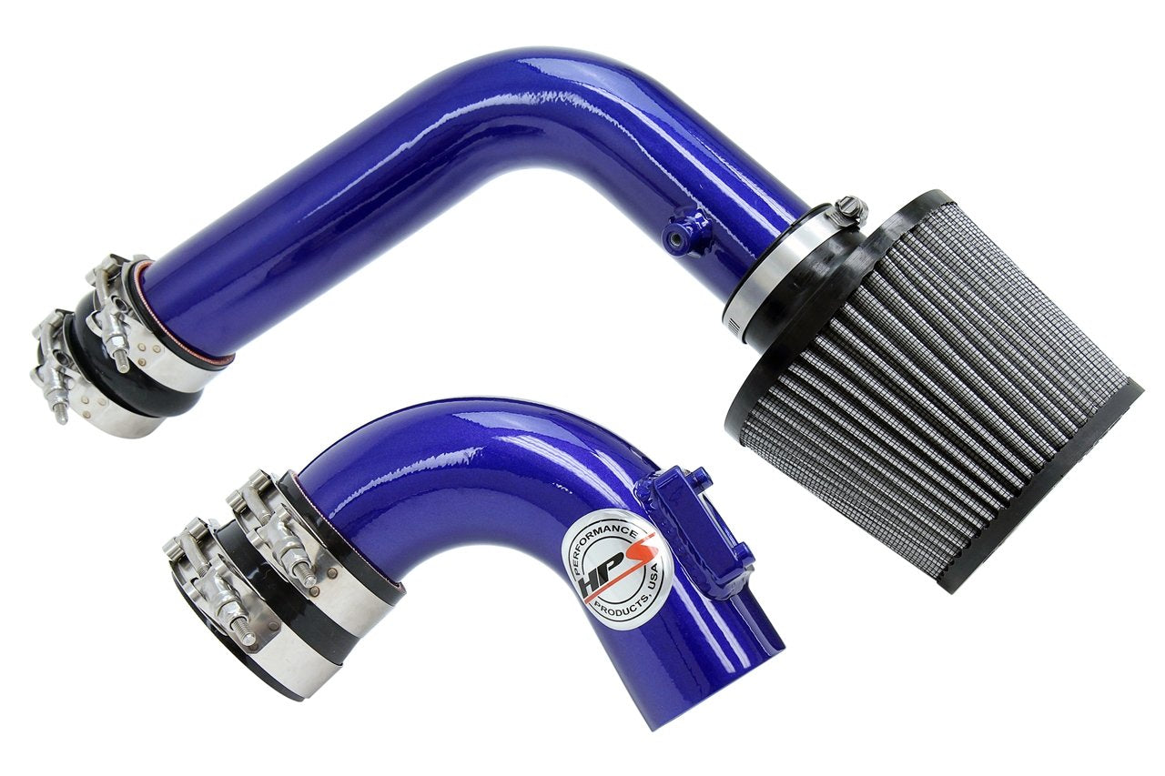 HPS Performance Cold Air Intake Kit 2003-2009 Mazda Mazda3 2.0L 2.3L Non Turbo, Converts to Shortram, Blue