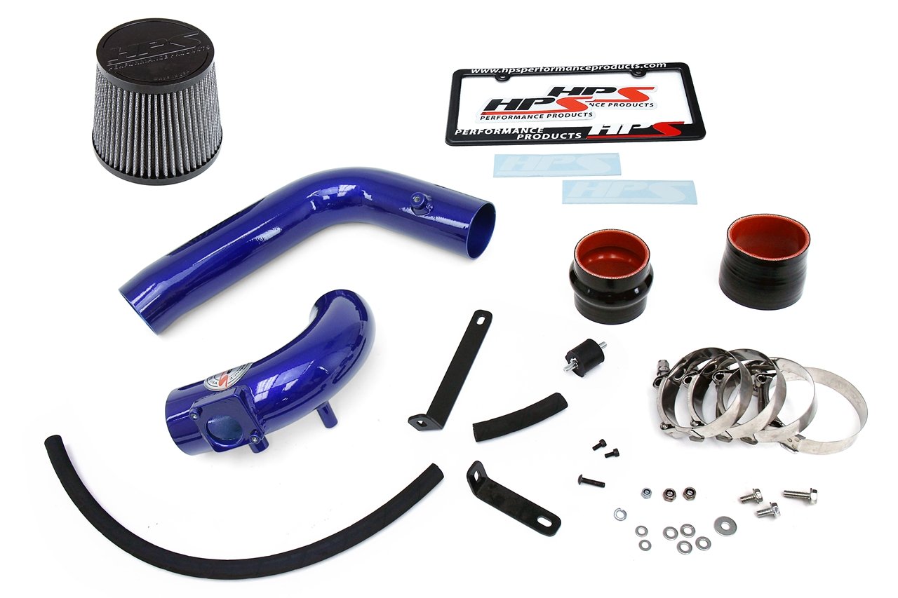 HPS Performance Cold Air Intake Kit 2003-2009 Mazda Mazda3 2.0L 2.3L Non Turbo, Converts to Shortram, Blue