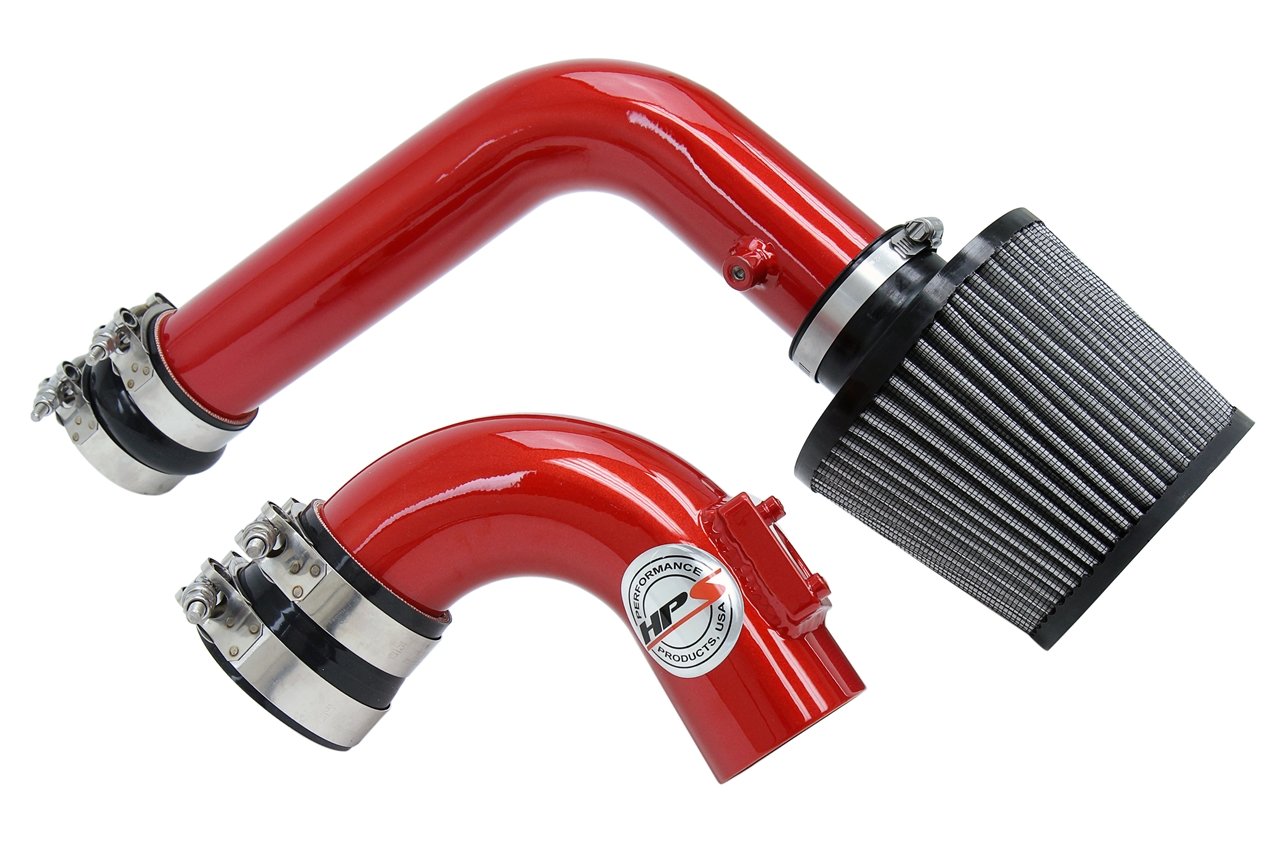 HPS Performance Cold Air Intake Kit 2003-2009 Mazda Mazda3 2.0L 2.3L Non Turbo, Converts to Shortram, Red