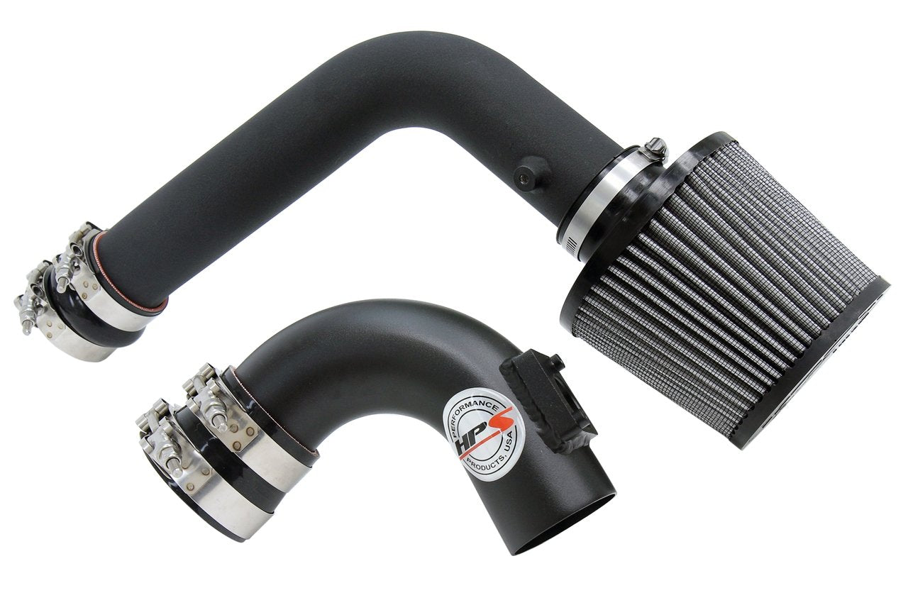 HPS Performance Cold Air Intake Kit 2003-2009 Mazda Mazda3 2.0L 2.3L Non Turbo, Converts to Shortram, Black