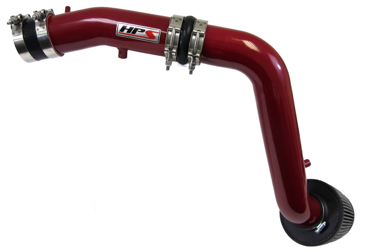 HPS Performance Cold Air Intake Kit 2003-2007 Honda Accord 3.0L V6, Converts to Shortram, Red