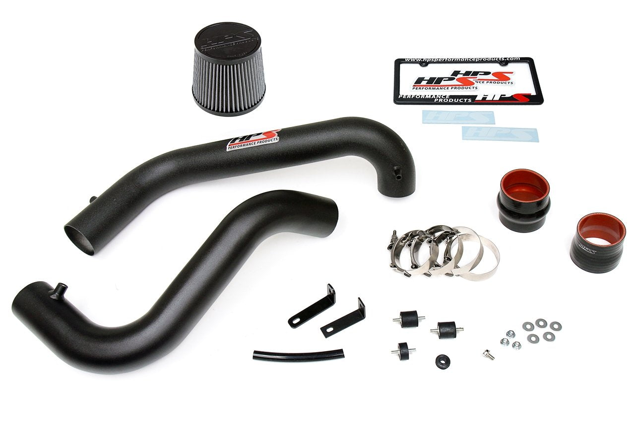 HPS Performance Cold Air Intake Kit 1996-2000 Honda Civic CX DX LX, Converts to Shortram, Black