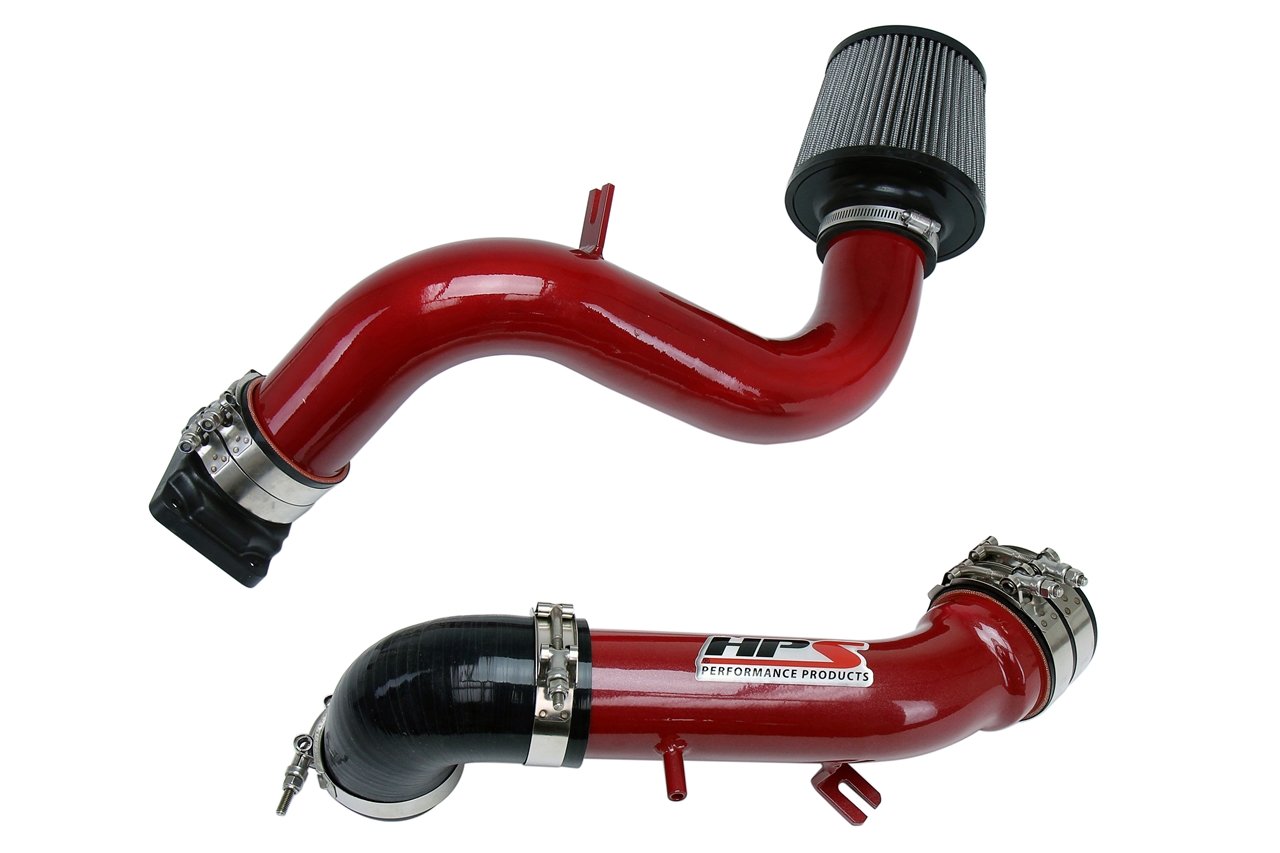 HPS Performance Cold Air Intake Kit 2000-2005 Mitsubishi Eclipse V6 3.0L, Converts to Shortram, Red