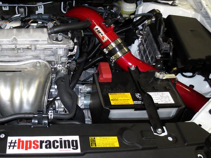 HPS Performance Products Cold Air Intake Kit 2011-2016 Scion tC 2.5L, Converts to Shortram, Red