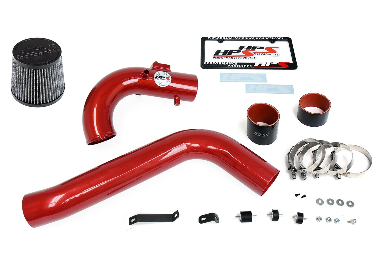 HPS Performance Cold Air Intake Kit 2011-2016 Scion tC 2.5L, Converts to Shortram, Red