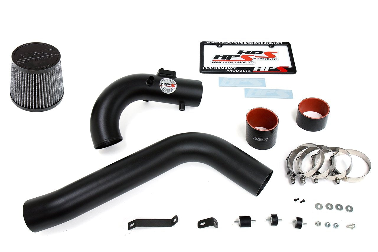 HPS Performance Cold Air Intake Kit 2011-2016 Scion tC 2.5L, Converts to Shortram, Black