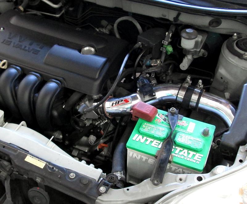 HPS Performance Cold Air Intake Kit 2003-2004 Pontiac Vibe 1.8L, Converts to Shortram, Polish