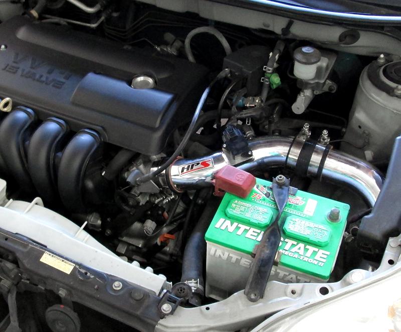 HPS Cold Air Intake Kit 2003-2004 Toyota Matrix XR 1.8L, Converts to Shortram, 837-513