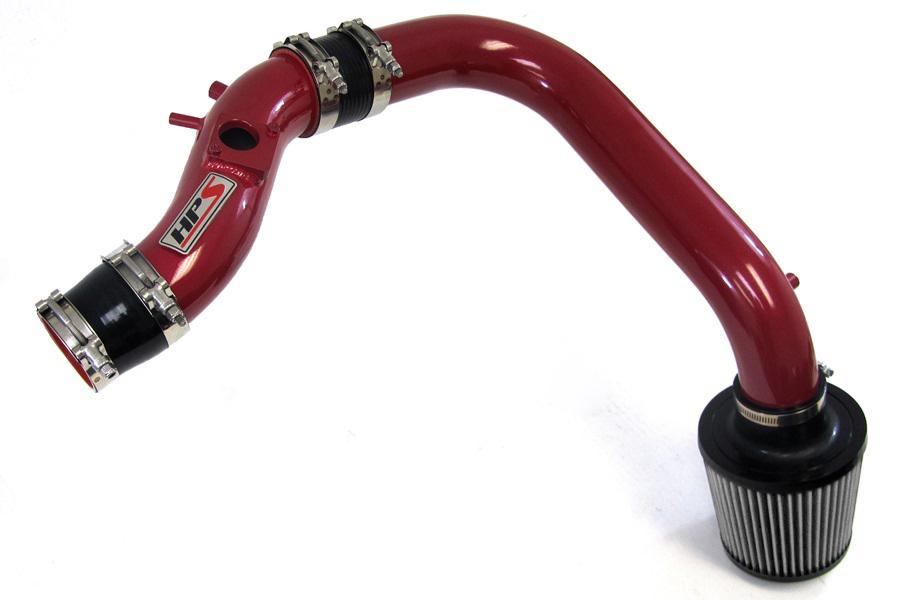 HPS Performance Cold Air Intake Kit 2003-2004 Toyota Matrix XR 1.8L, Converts to Shortram, Red