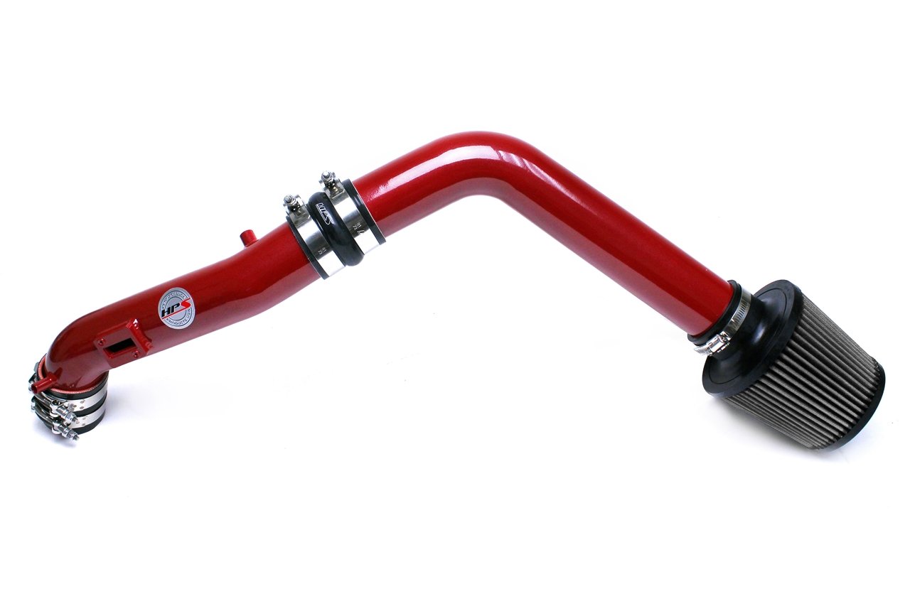 HPS Performance Cold Air Intake Kit 2013-2017 Honda Accord 2.4L, Converts to Shortram, Red