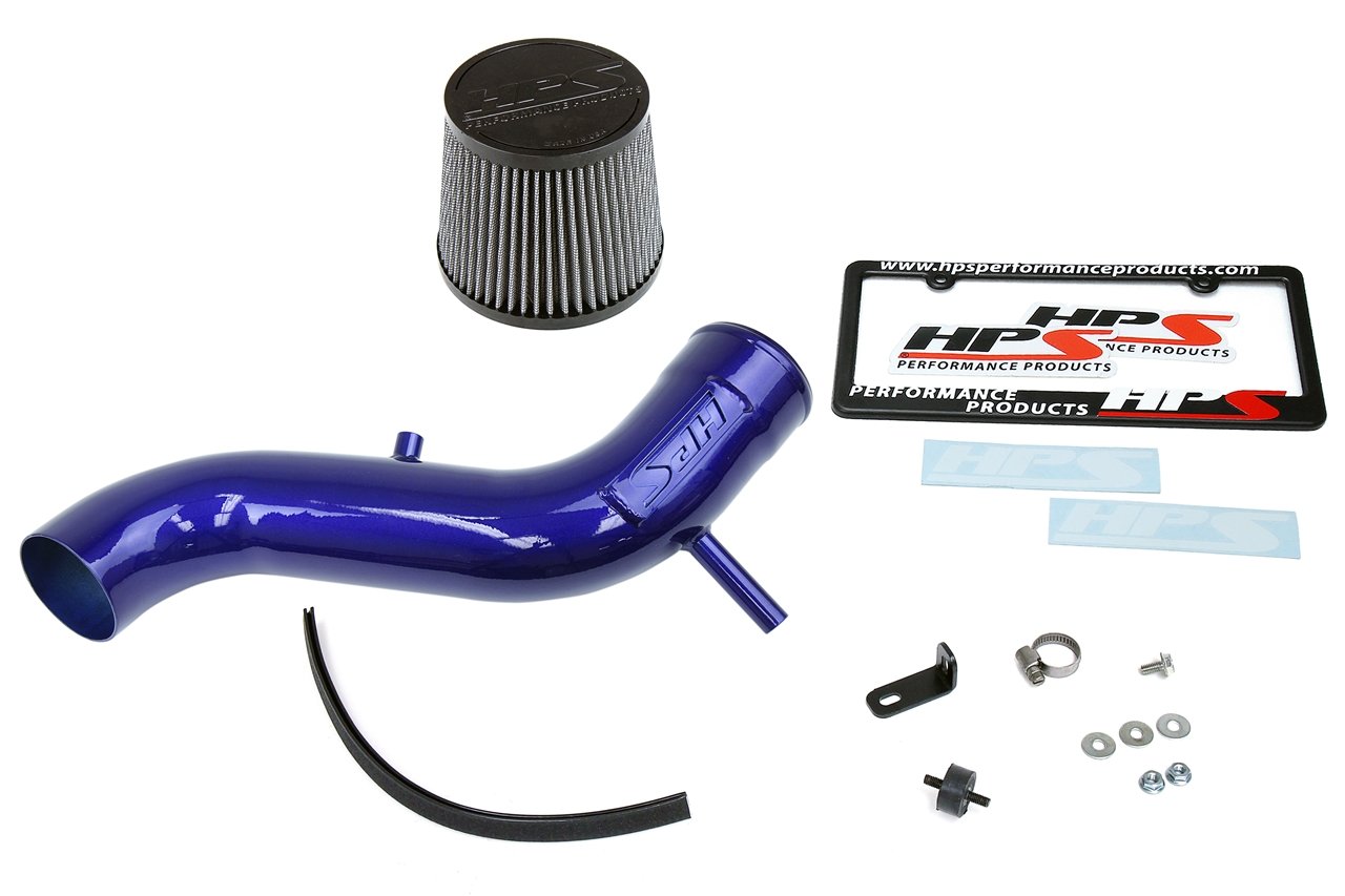 HPS Performance Cold Air Intake Kit 2013-2016 Dodge Dart 2.4L Non Turbo, Blue