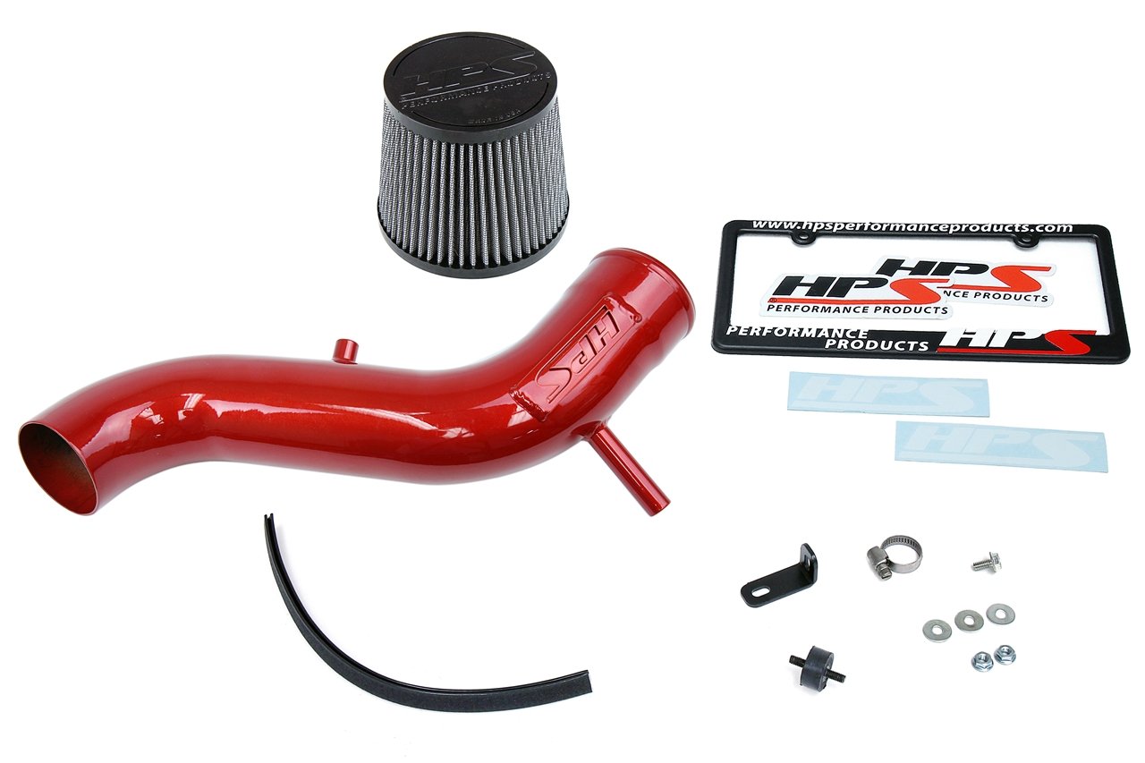 HPS Performance Cold Air Intake Kit 2013-2016 Dodge Dart 2.4L Non Turbo, Red