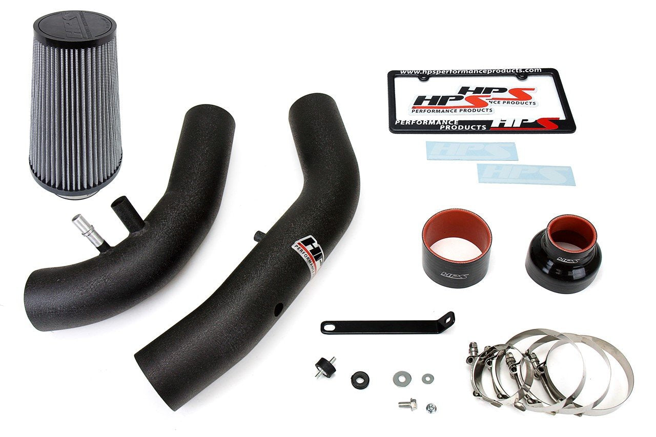 HPS Cold Air Intake Kit 2015-2017 Ford Mustang Ecoboost 2.3L Turbo, Black