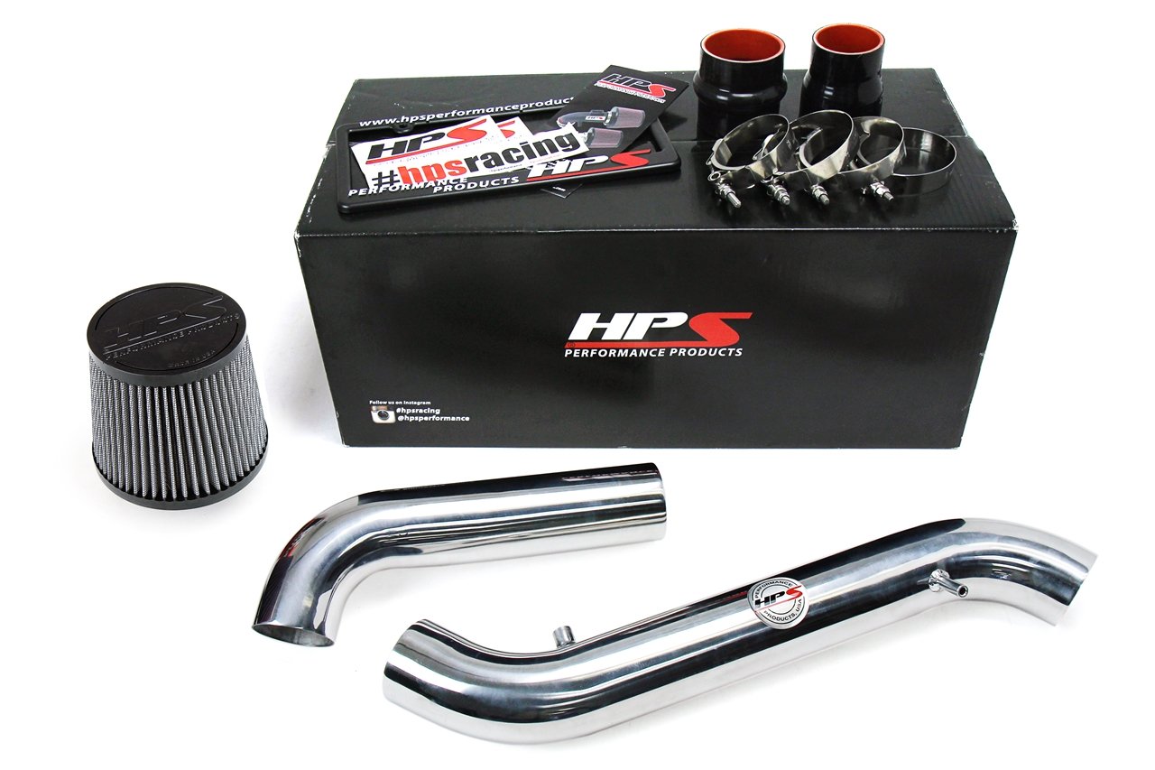 HPS Performance Cold Air Intake Kit 1998-2002 Honda Accord 2.3L DX EX LX VP SE, Converts to Shortram, Polish