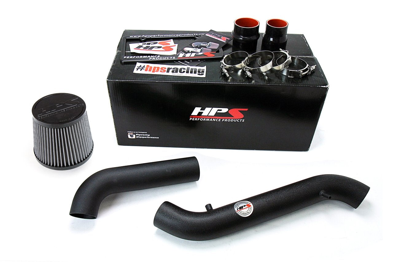 HPS Performance Cold Air Intake Kit 1998-2002 Honda Accord 2.3L DX EX LX VP SE, Converts to Shortram, Black