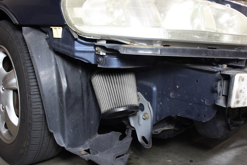 HPS Cold Air Intake Kit 1998-2002 Honda Accord 2.3L DX EX LX VP SE, Converts to Shortram, Blue