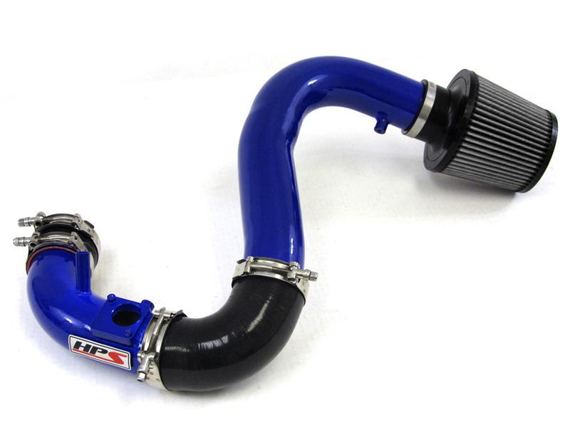 HPS Performance Cold Air Intake Kit 2007-2013 Mazda Mazdaspeed 3 2.3L Turbo, Converts to Shortram, Blue