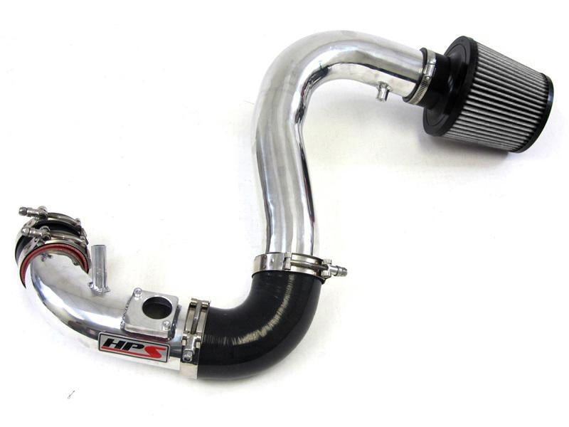 HPS Performance Cold Air Intake Kit 2007-2013 Mazda Mazdaspeed 3 2.3L Turbo, Converts to Shortram, Polish