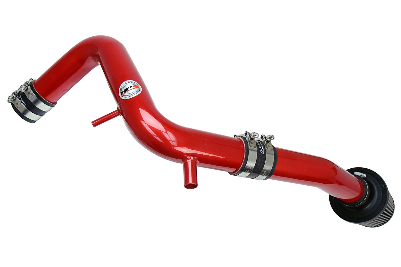 HPS Performance Cold Air Intake Kit 2013-2017 Hyundai Veloster 1.6L Turbo, Converts to Shortram, Red