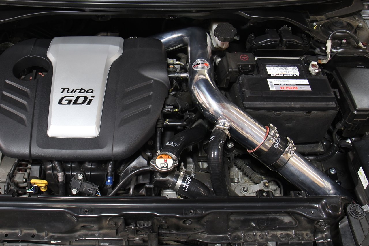 HPS Cold Air Intake Kit 2013-2017 Hyundai Veloster 1.6L Turbo, Converts to Shortram, 837-605