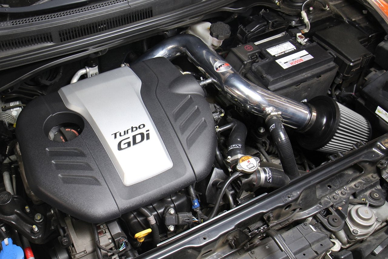 HPS Cold Air Intake Kit 2013-2017 Hyundai Veloster 1.6L Turbo, Converts to Shortram, 837-605