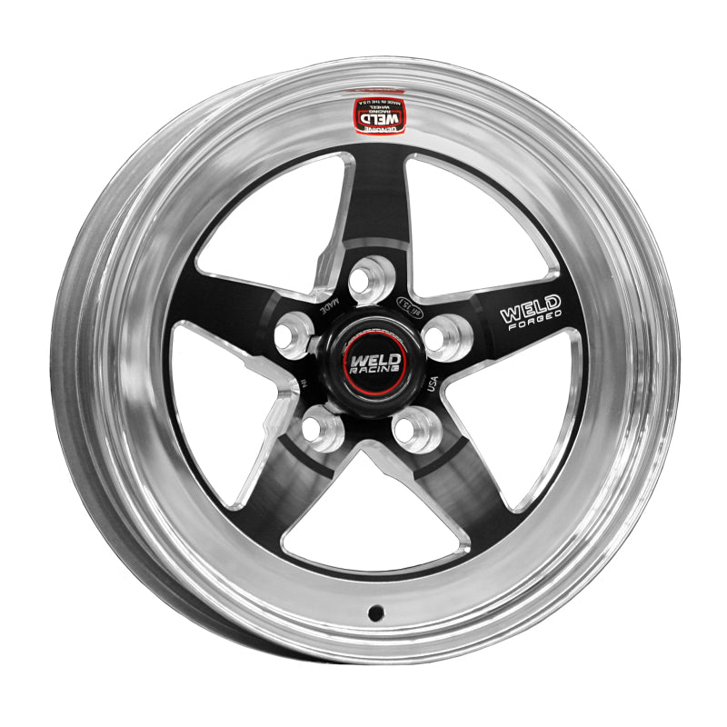 Weld S71 15x12.33 / 5x4.75 BP / 4.5in. BS Black Wheel (Medium Pad) - Non-Beadlock 71MB-512B45A