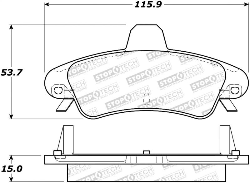 StopTech Street Brake Pads 308.08991 Main Image