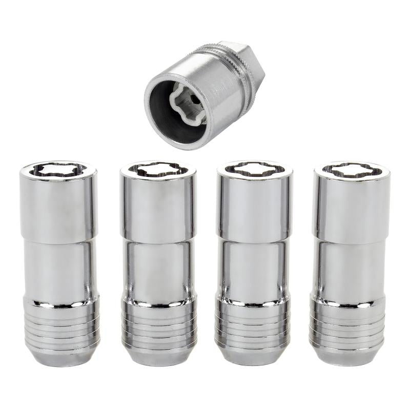 McGard Wheel Lock Nut Set - 4pk. (Cone Seat) M14X2.0 / 13/16 Hex / 2.25in. Length - Chrome 24205 Main Image