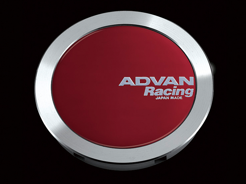Advan 63mm Full Flat Centercap - Candy Red YV3495