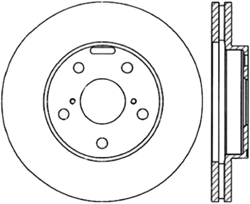 Stoptech ST Slotted Sport Brake Rotors Brakes, Rotors & Pads Brake Rotors - Slotted main image