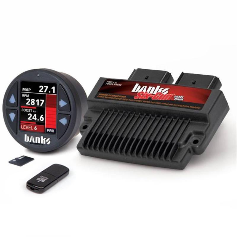 Banks 07-10 Chevy/GMC 2500/3500 6.6L LMM Six-Gun Diesel Tuner w/ iDash-1.8 DataMonster 61446 Main Image