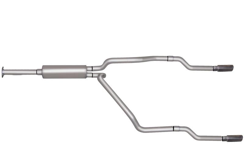 Gibson 96-98 Chevrolet K2500 Cheyenne 5.7L 2.5in Cat-Back Dual Split Exhaust - Stainless 65507 Main Image