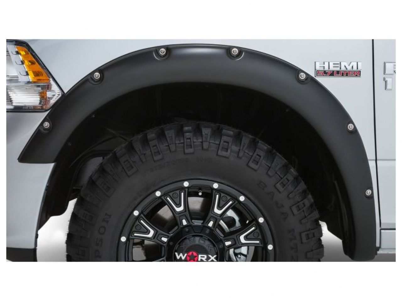 Stampede Black Ruff Riderz Smooth Finish 4-Piece Fender Flare