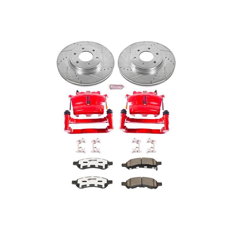 PowerStop PSB Z26 Street Kit w/Cals Brakes, Rotors & Pads Brake Kits - Performance D&S main image