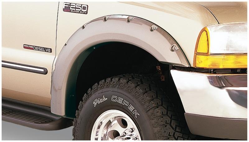 Bushwacker 99-07 Ford F-250 Super Duty Pocket Style Flares 2pc - Black 20049-02 Main Image