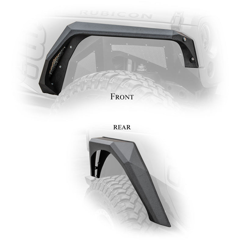 DV8 Offroad 2007-2018 Jeep Wrangler Armor Fenders FENDB-09