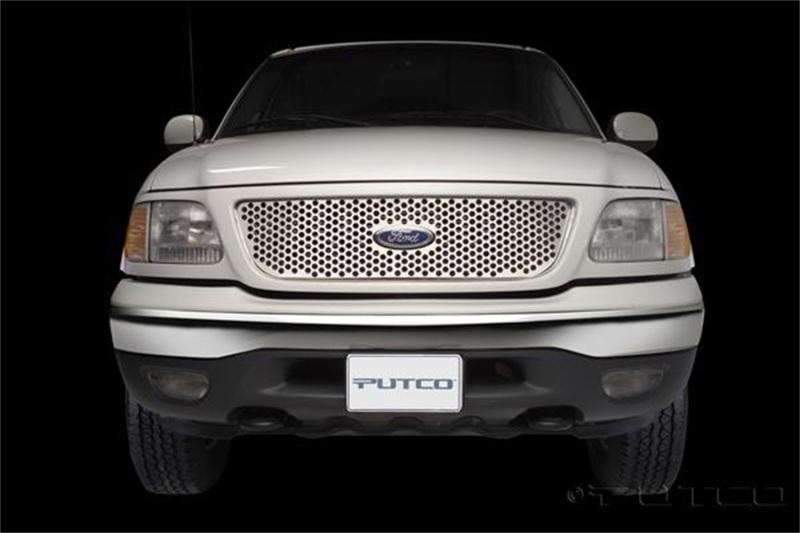 Putco 97-98 Ford F-150 (Honeycomb Grille) Punch Stainless Steel Grilles 84130 Main Image