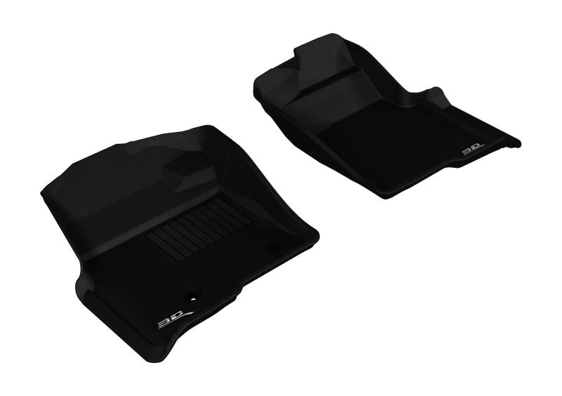 3D MAXpider 2010-2014 Ford F-150 Regular/Supercab/Supercrew Kagu 1st Row Floormat - Black L1FR07211509 Main Image