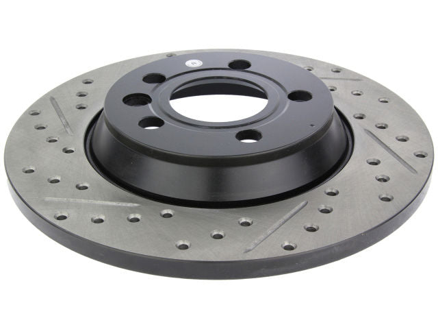 StopTech Sport Drilled/Slotted Brake Rotor; Rear Right