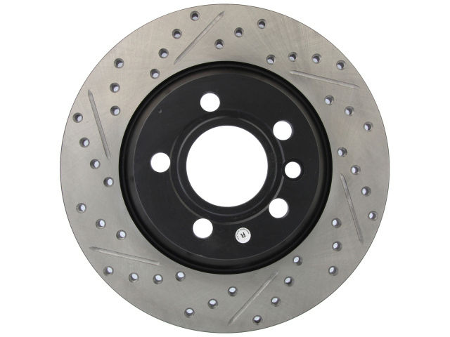 StopTech Sport Drilled/Slotted Brake Rotor; Rear Right
