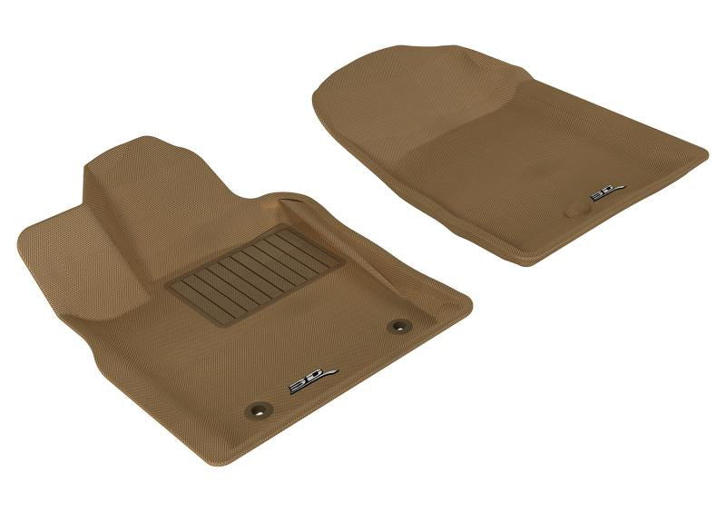 3D MAXpider 2011-2012 Dodge/Jeep Durango/Grand Cherokee Kagu 1st Row Floormat - Tan L1DG00611502 Main Image