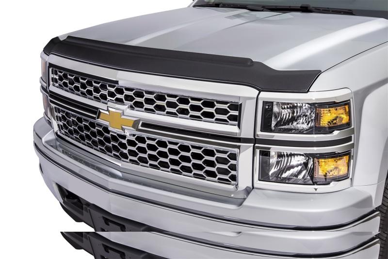 AVS 15-18 Chevy Tahoe Aeroskin II Textured Low Profile Hood Shield - Black 436066 Main Image