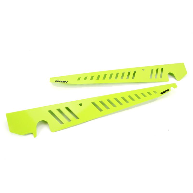 Perrin 2015+ Subaru WRX/STI Fender Shroud Set - Neon Yellow PSP-ENG-550NY Main Image