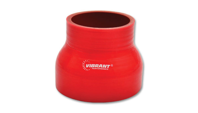 Vibrant 4 Ply Reducer Coupling, 1.5" x 1.75" x 3" Long - Red