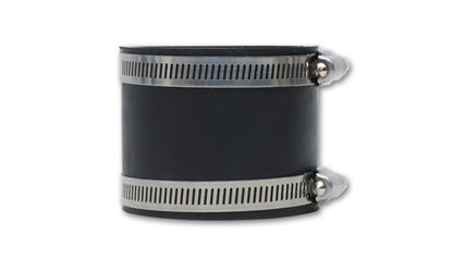 Vibrant Straight Hose Coupler, 4" I.D. x 3" long - Black