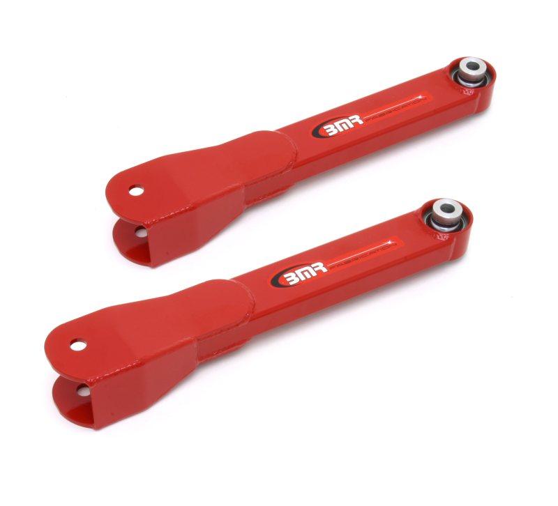 BMR 10-15 5th Gen Camaro Rear Non-Adj. Trailing Arms w/ Spherical Bearings - Red TCA027R Main Image