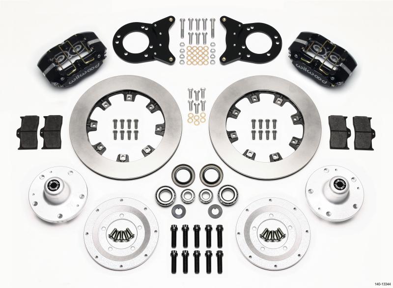 Wilwood Dynapro Dust-Boot Front Kit 12.19in 1965-1969 Mustang Disc & Drum Spindle 140-13344 Main Image