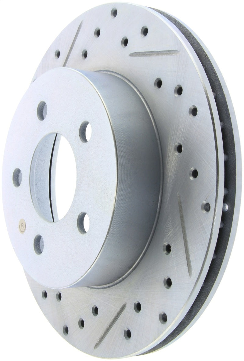 StopTech Select Sport 82-87 Lincoln Continental Sport Slotted & Drilled Right Rear Brake Rotor 227.61021R